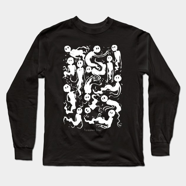 Ghost army (white) Long Sleeve T-Shirt by forsakenstar